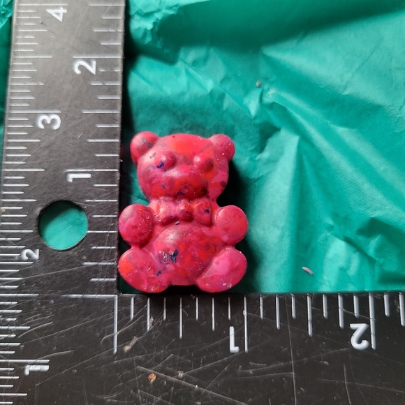 COPY - NEW Handmade Set Of 7 Teddy Bear Crayons Speckled Multicolored Rainbow G… - Picture 6 of 6